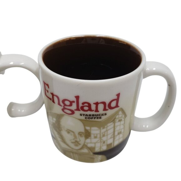 Starbucks London and England Espresso Mug Set of 2 Cream and Brown - Picture 10 of 12